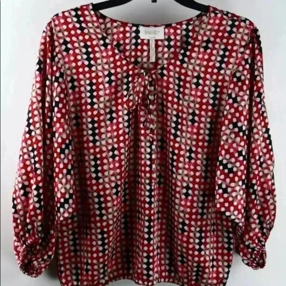 EUC Laundry by Shelli  Segal blouse sz 6 - Picture 1 of 3